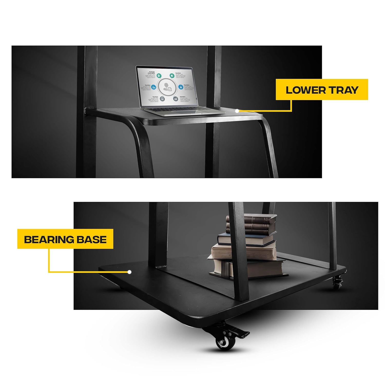 AIWaft Metal Stand showcasing VESA compatibility.