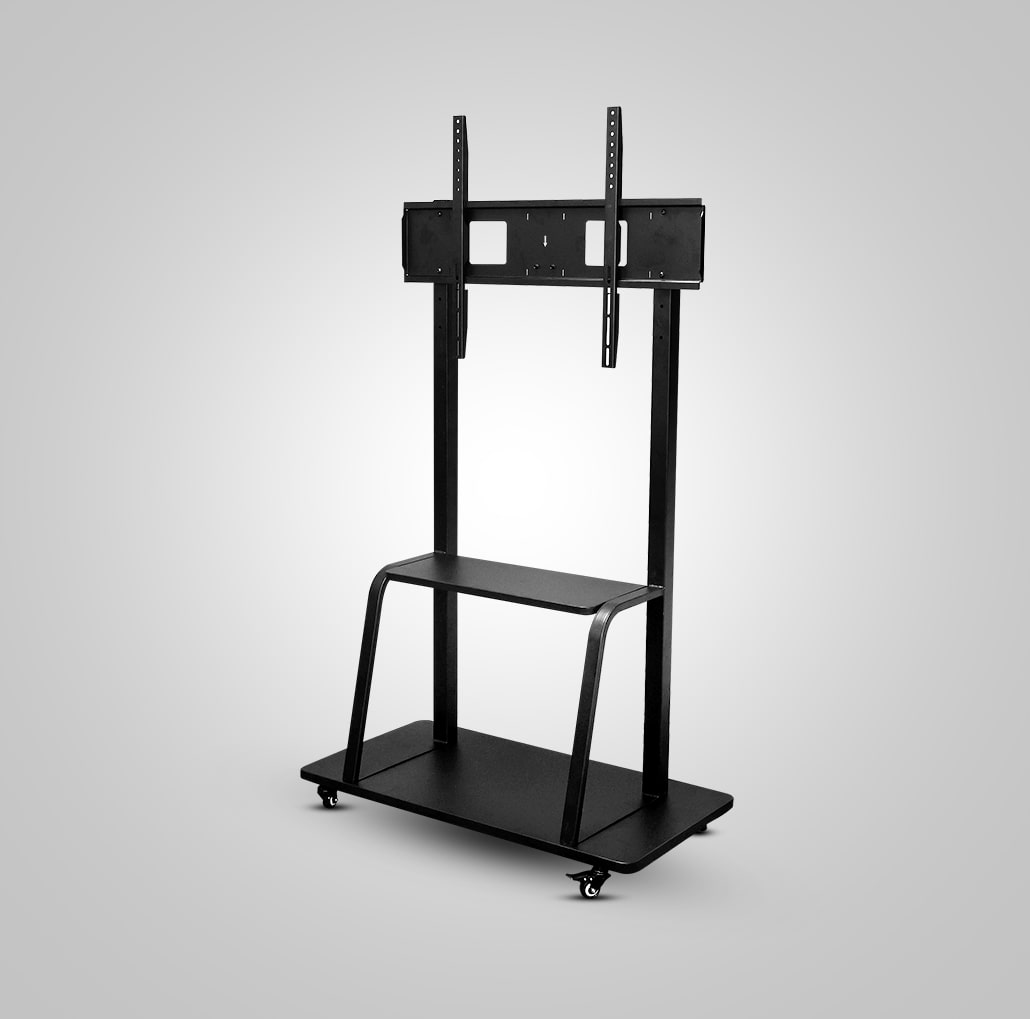 Metal Floor Digital Board Stand by AIWaft – Front view.