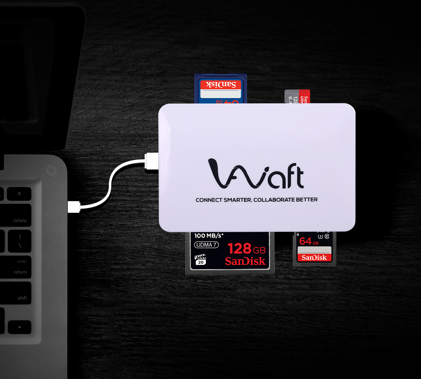 aiwaft 4-in-1 multi card reader plug and play