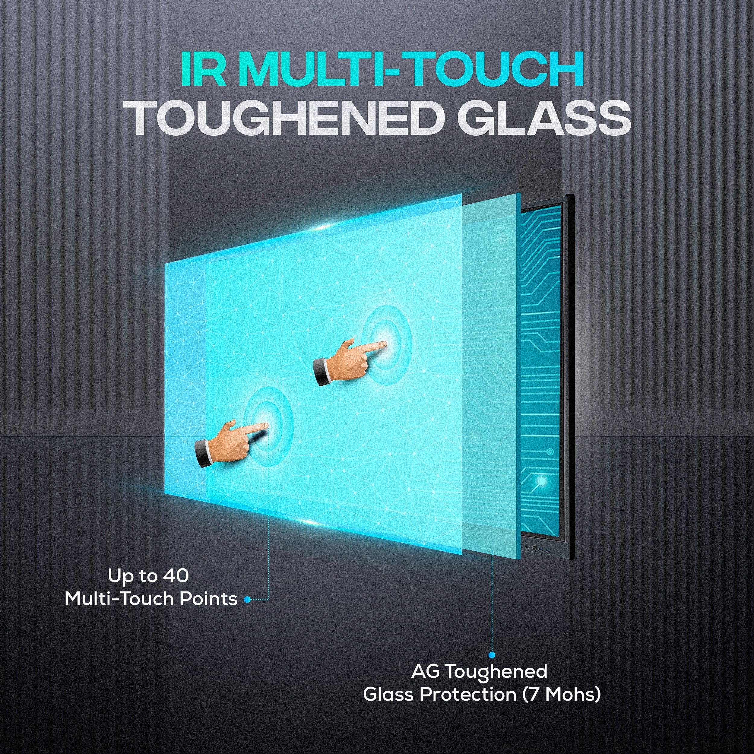 AIWaft Turbo Tab – IR Multi-Touch with Toughened Glass for Precision